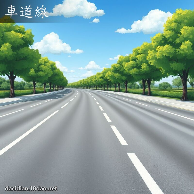 车道线 - 国语大辞典配图