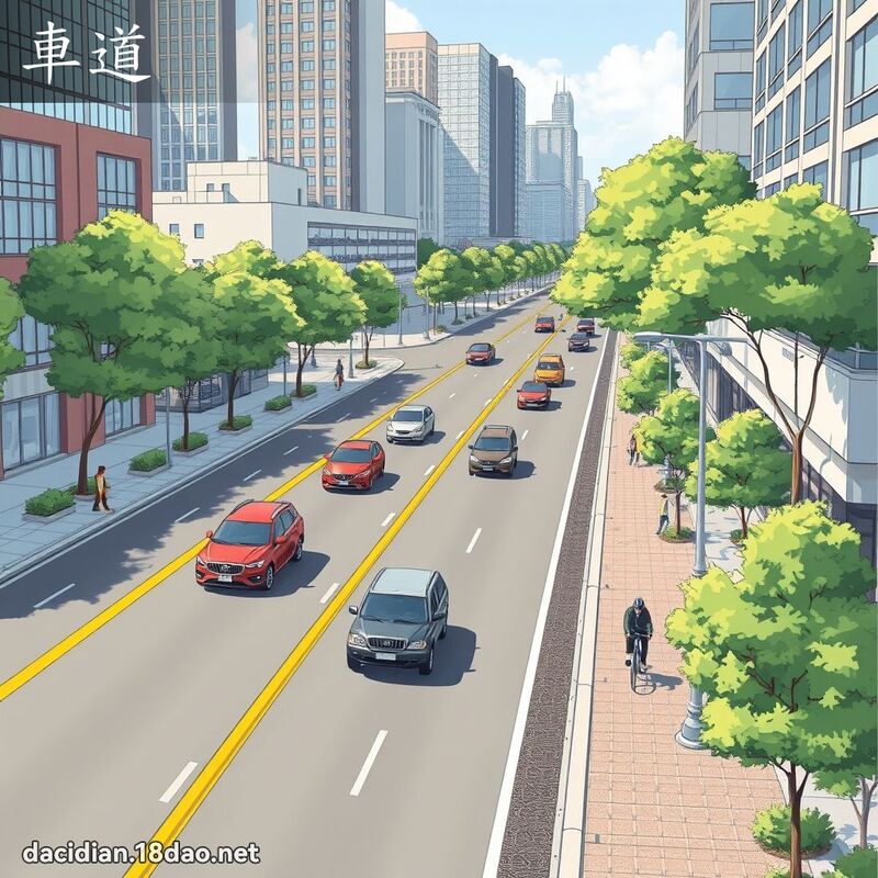 車道 - 國語大辭典配圖