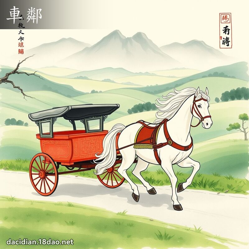 車鄰 - 國語大辭典配圖