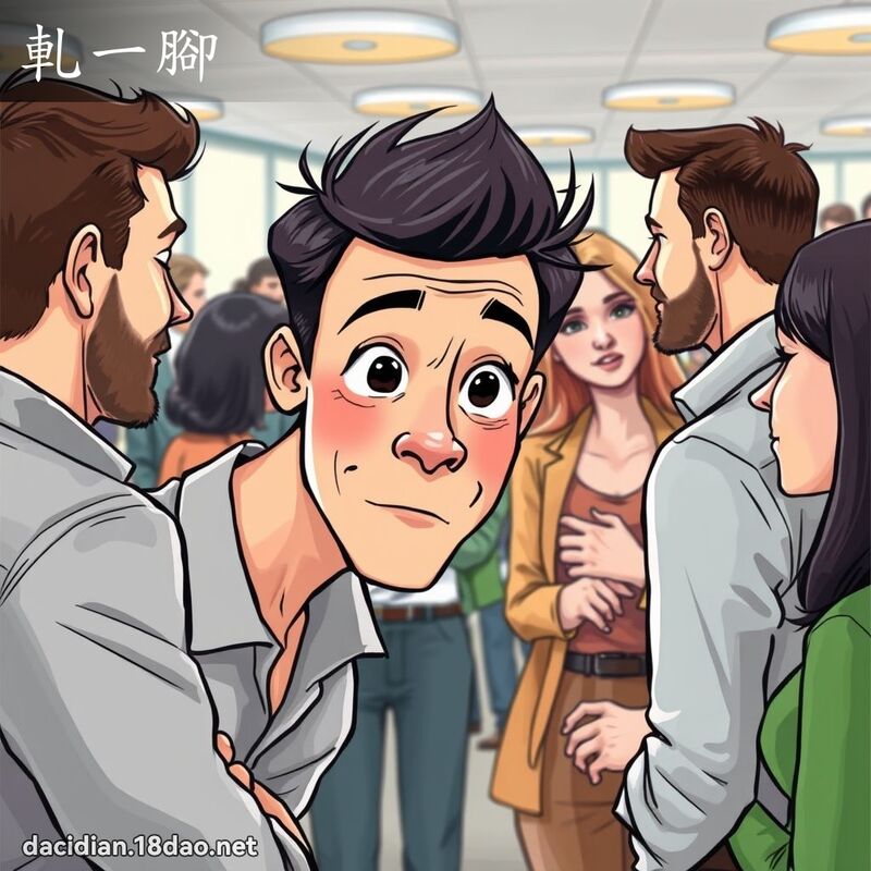 轧一脚 - 国语大辞典配图