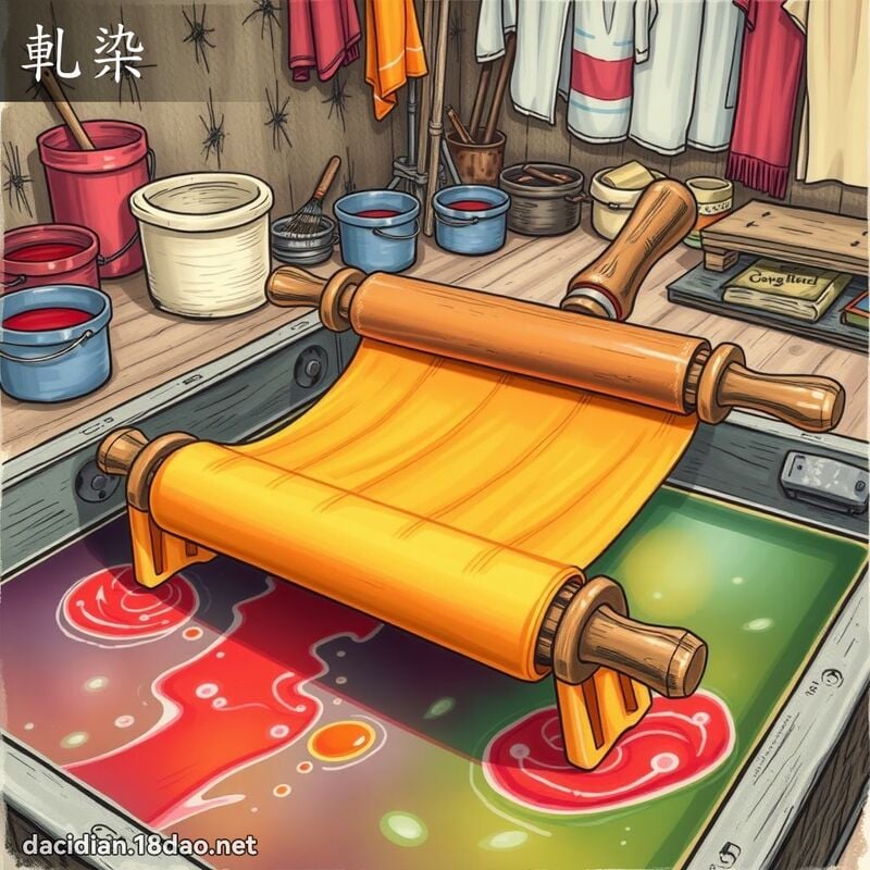 轧染 - 国语大辞典配图