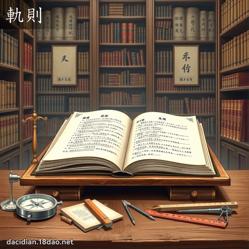 轨则 - 国语大辞典配图