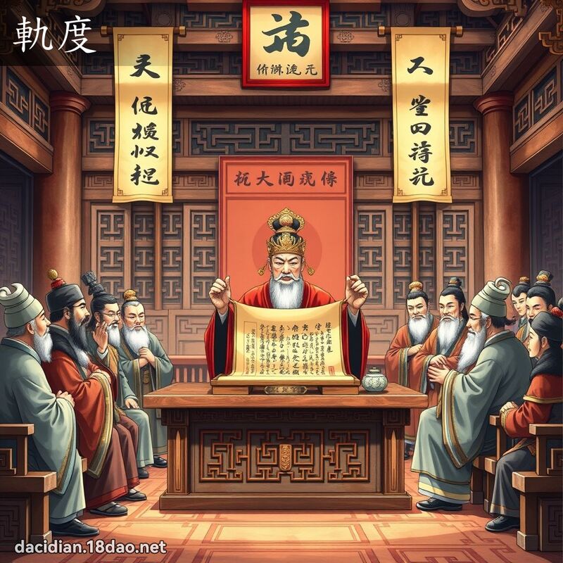 轨度 - 国语大辞典配图
