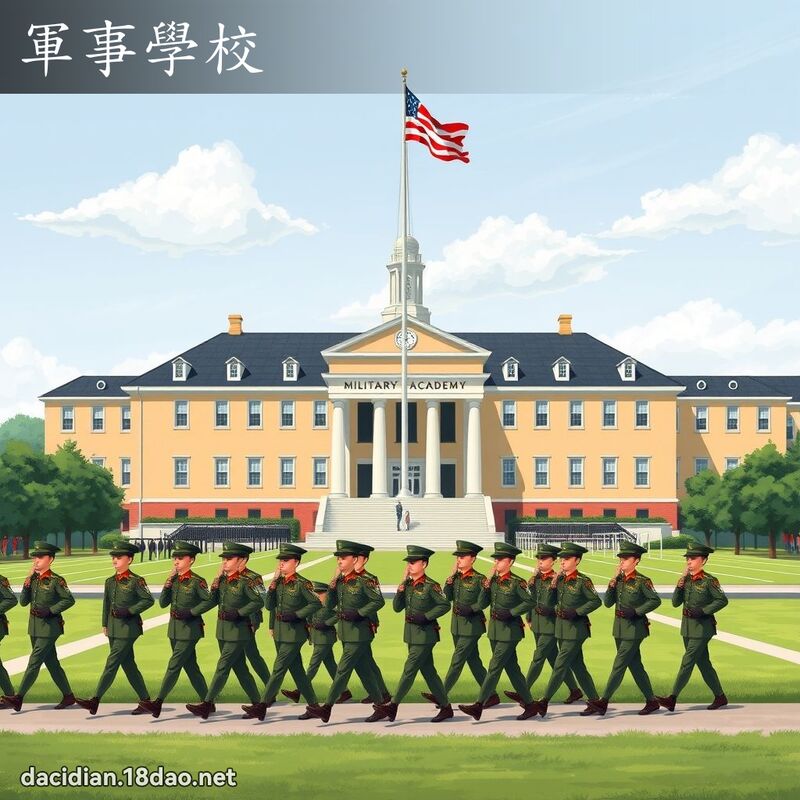 軍事學校 - 國語大辭典配圖