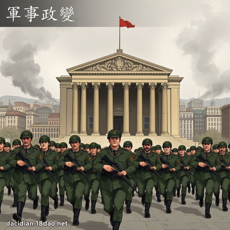 军事政变 - 国语大辞典配图