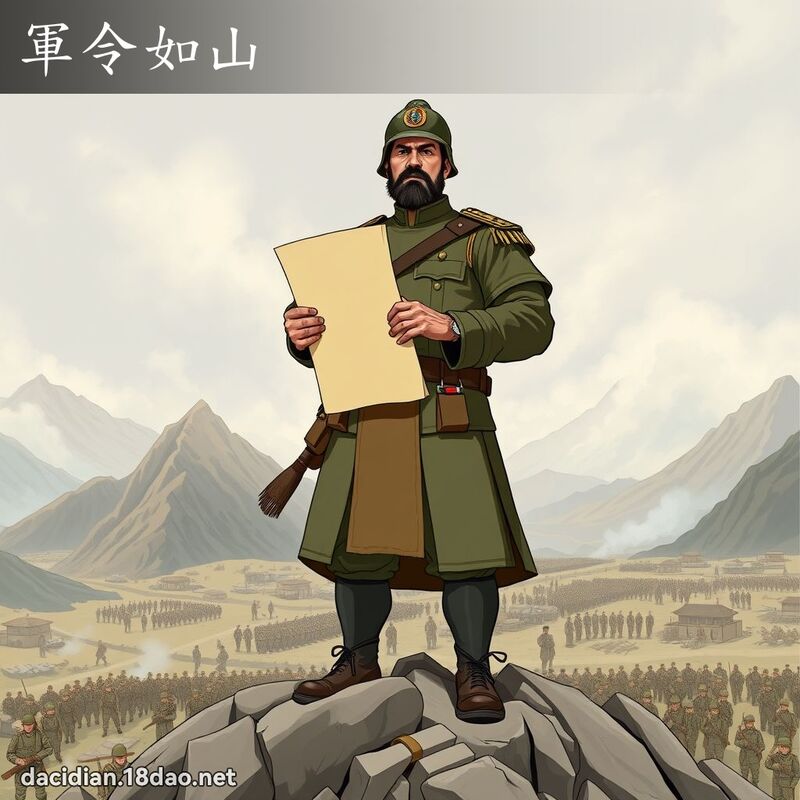 軍令如山 - 國語大辭典配圖