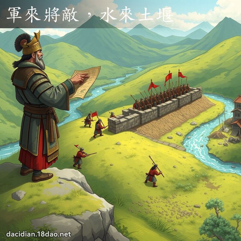 军来將敌，水来土堰 - 国语大辞典配图