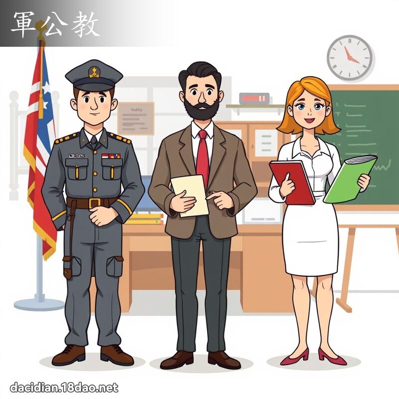 軍公教 - 國語大辭典配圖