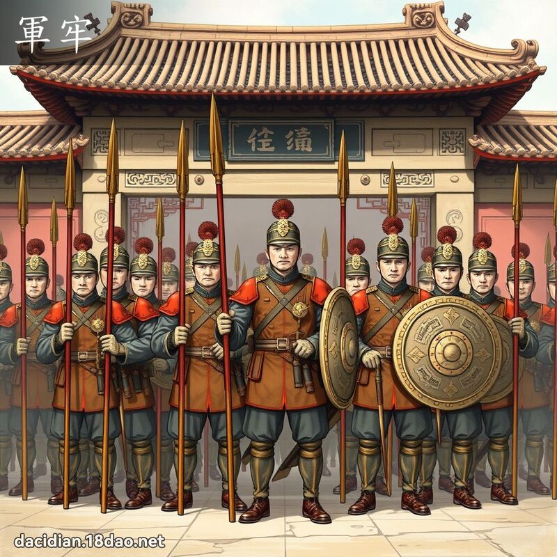 军牢 - 国语大辞典配图