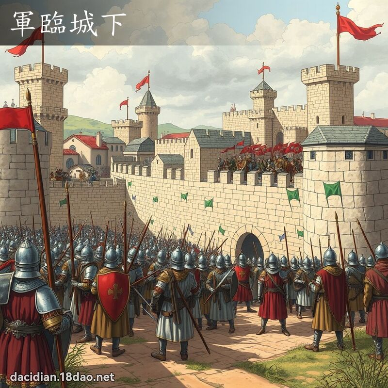 軍臨城下 - 國語大辭典配圖