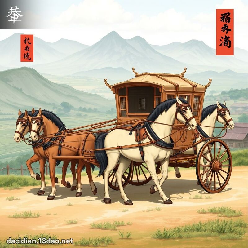 輂 - 国语大辞典配图