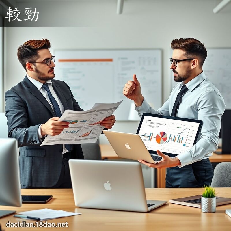 較勁 - 國語大辭典配圖