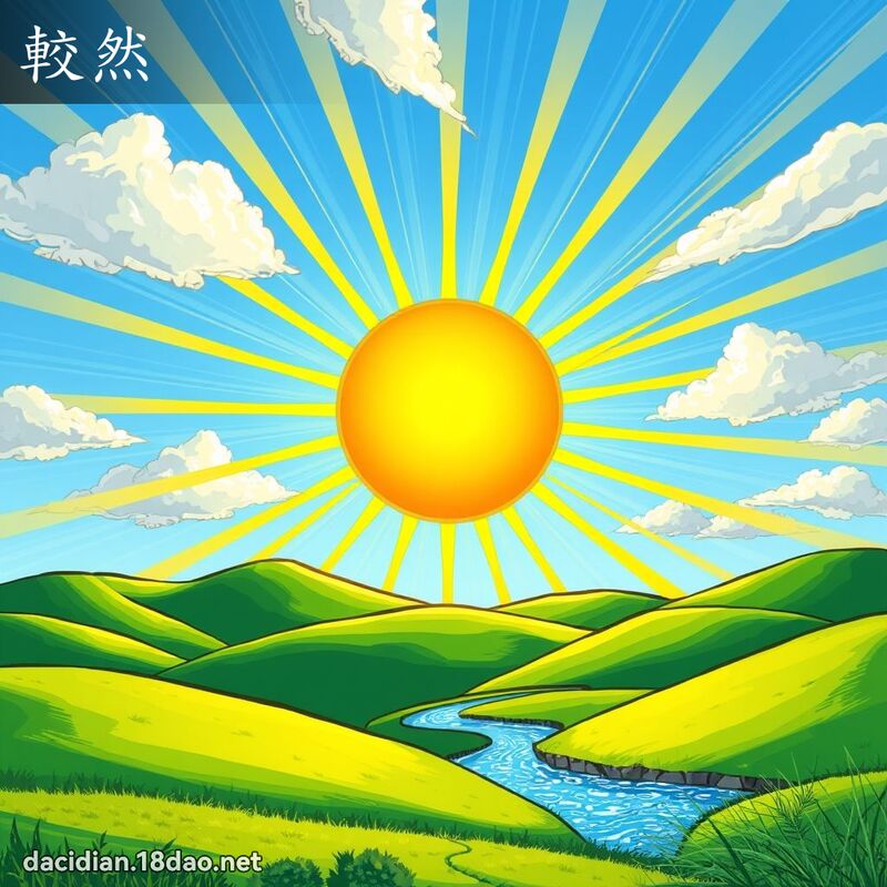 较然 - 国语大辞典配图