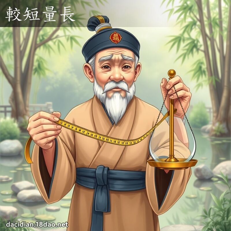 較短量長 - 國語大辭典配圖