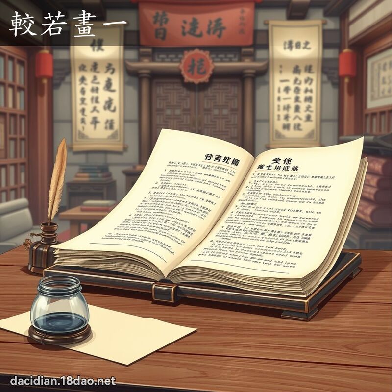 较若画一 - 国语大辞典配图