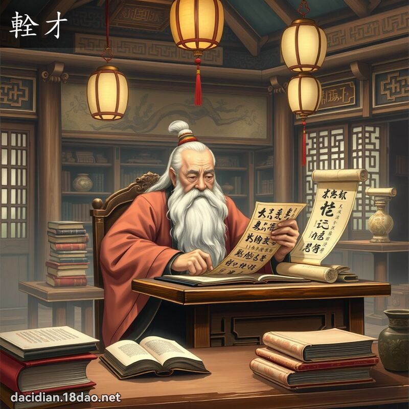 輇才 - 國語大辭典配圖