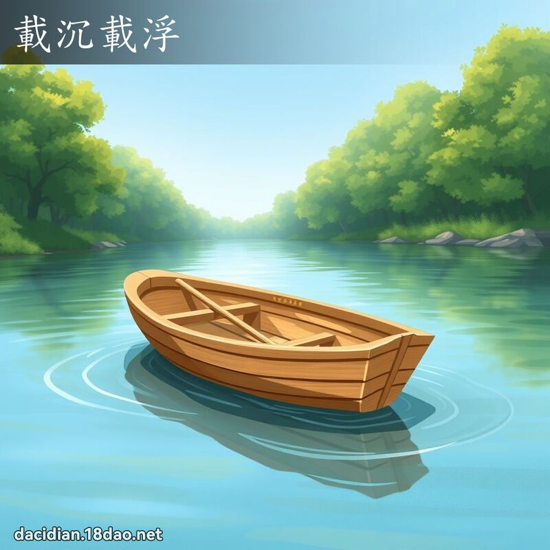 載沉載浮 - 國語大辭典配圖