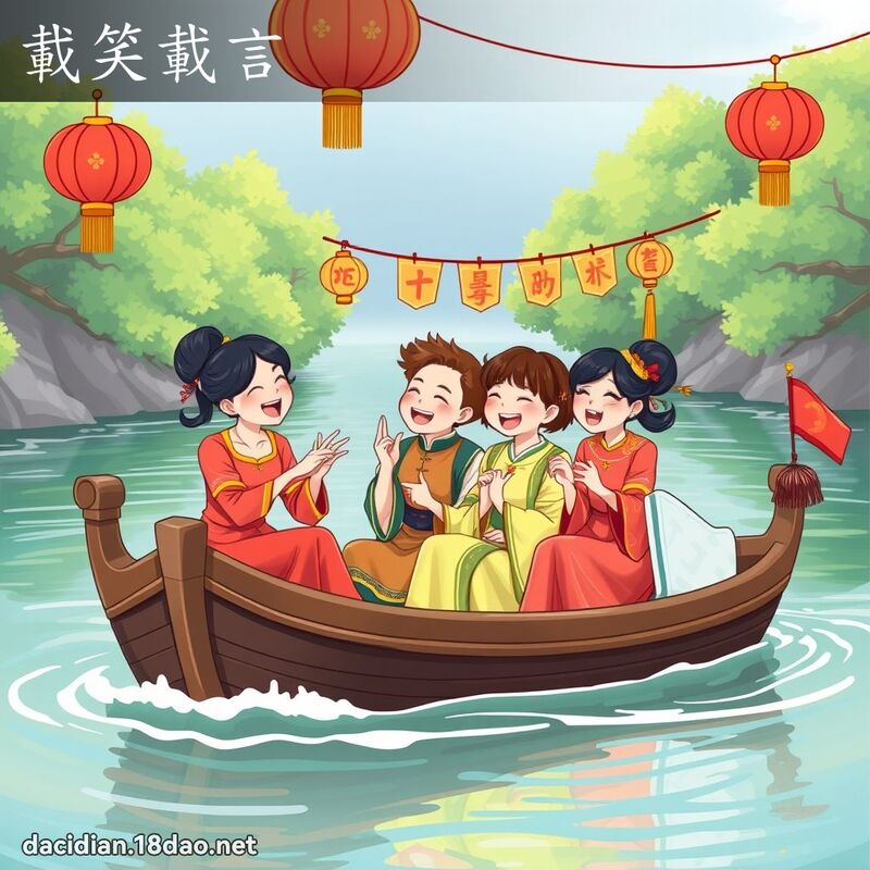 载笑载言 - 国语大辞典配图