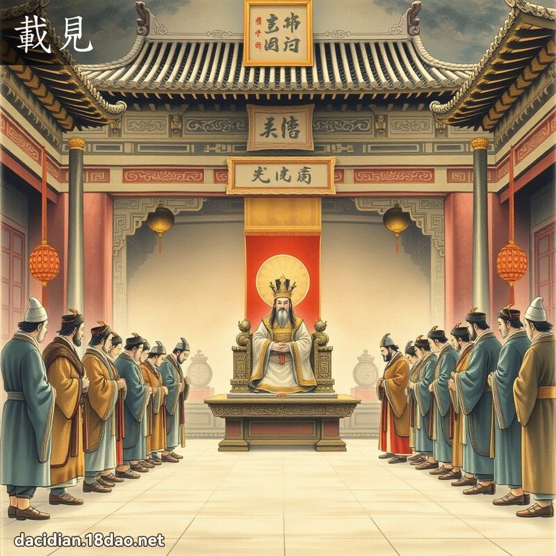 載見 - 國語大辭典配圖