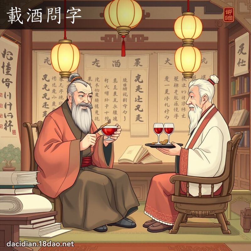 载酒问字 - 国语大辞典配图