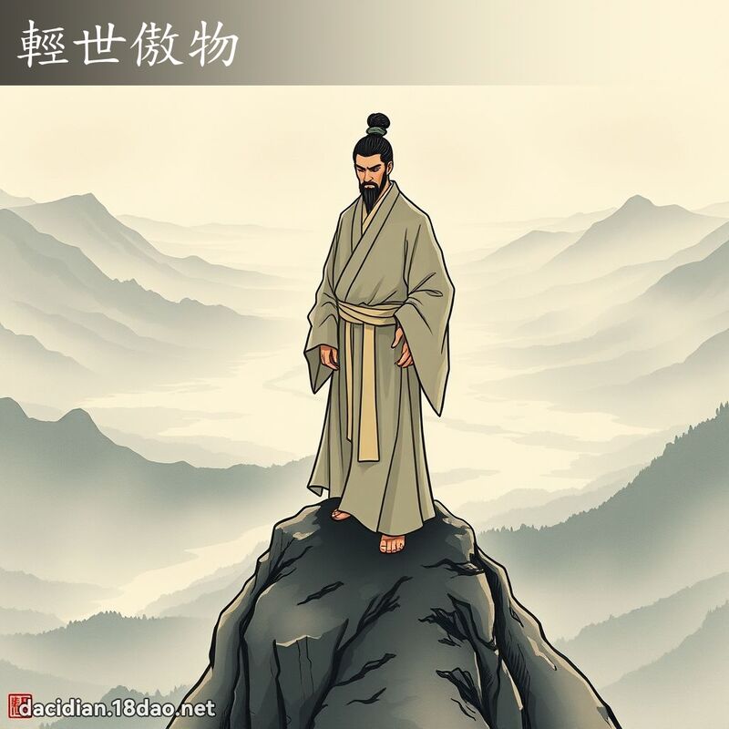 輕世傲物 - 國語大辭典配圖