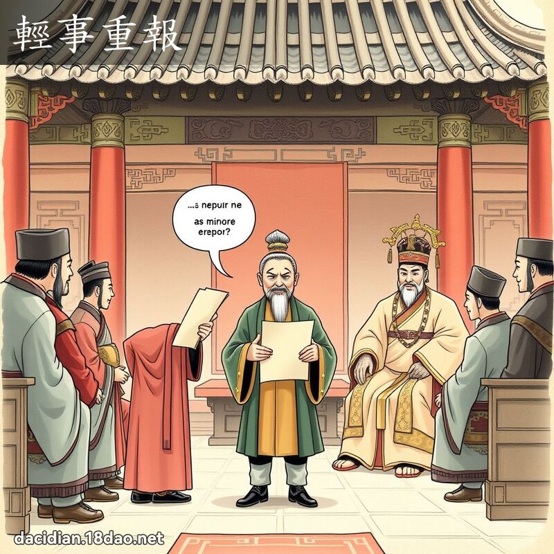 轻事重报 - 国语大辞典配图