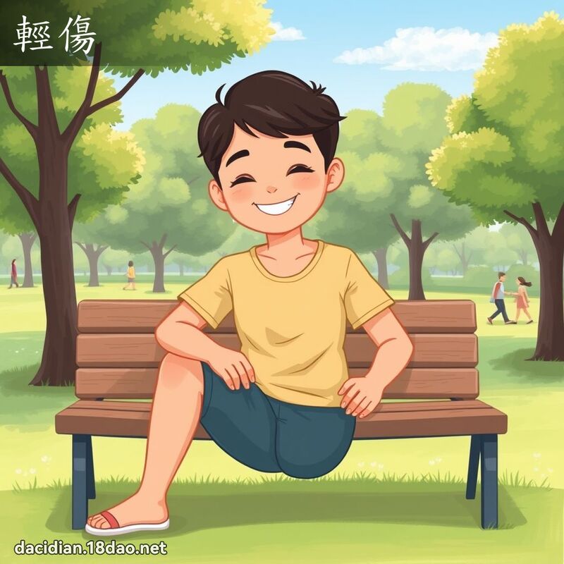 轻伤 - 国语大辞典配图