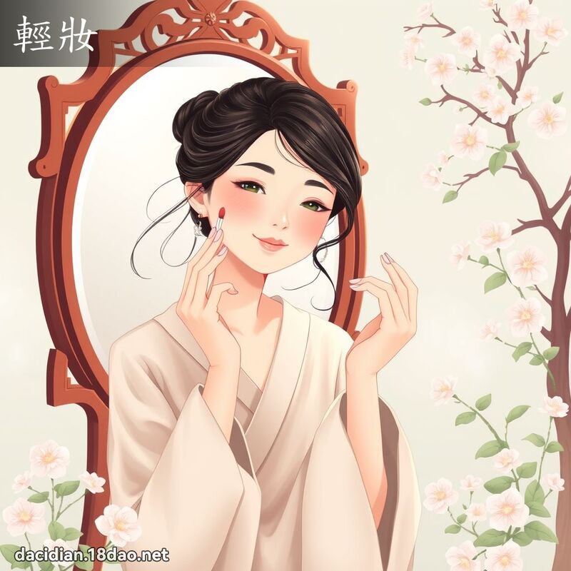 轻妆 - 国语大辞典配图