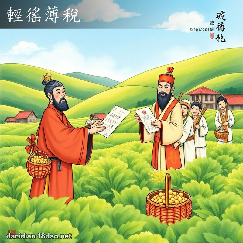 轻徭薄税 - 国语大辞典配图