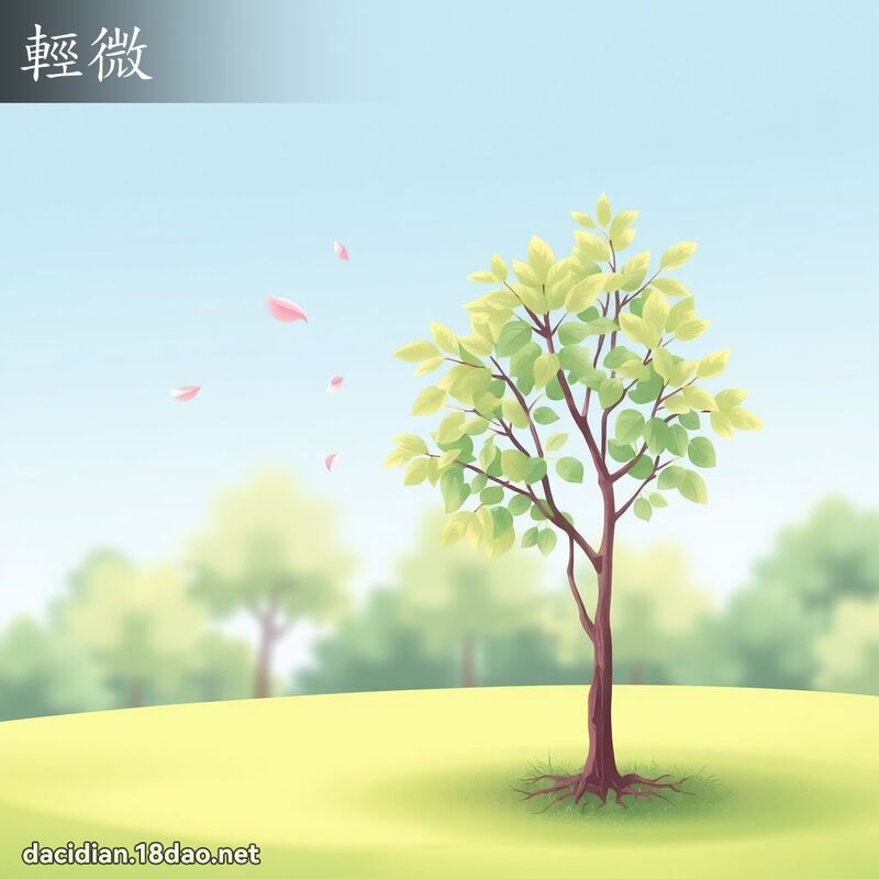 轻微 - 国语大辞典配图