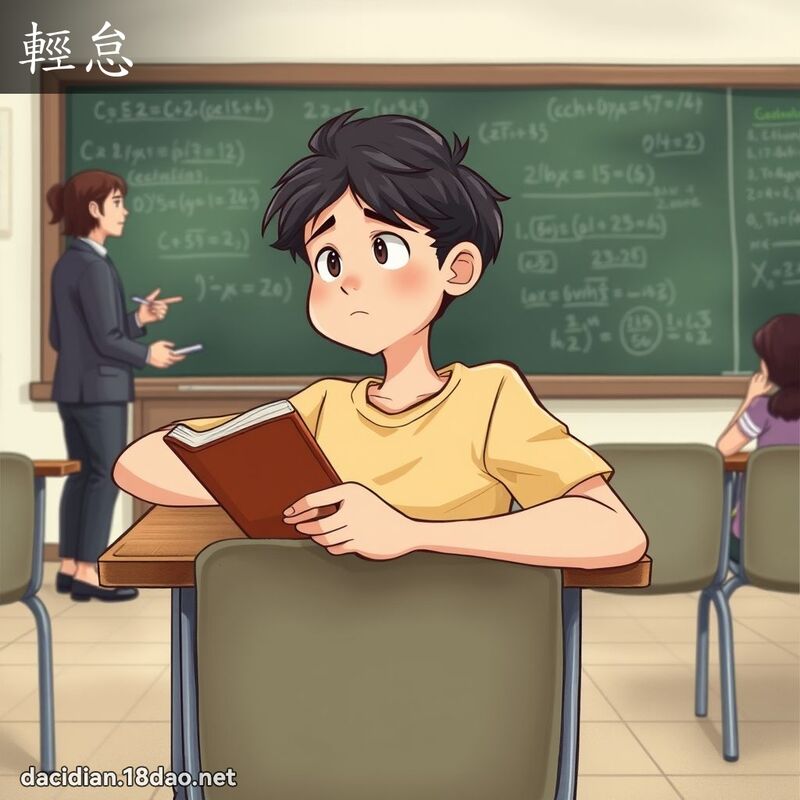 輕怠 - 國語大辭典配圖