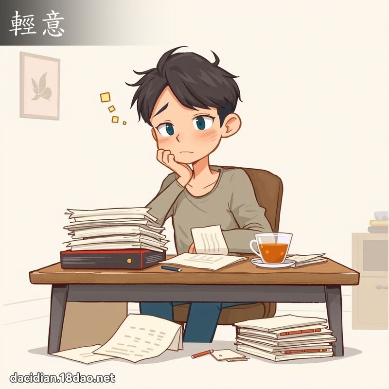 輕意 - 國語大辭典配圖