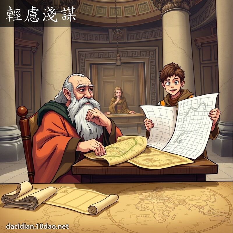輕慮淺謀 - 國語大辭典配圖