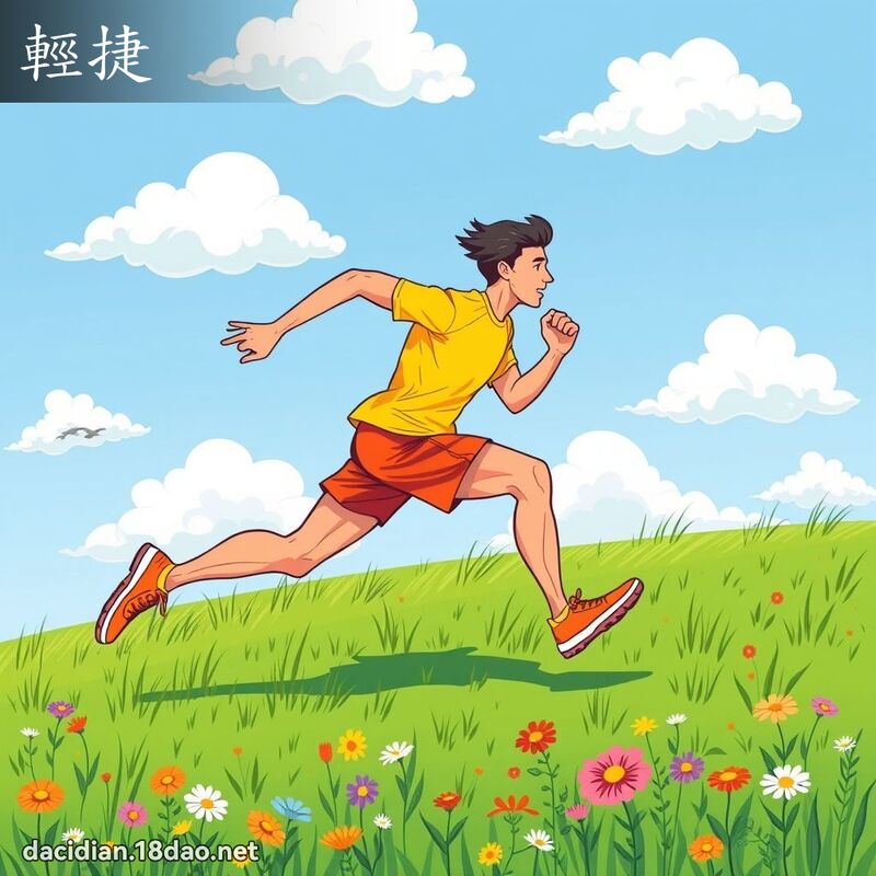 轻捷 - 国语大辞典配图