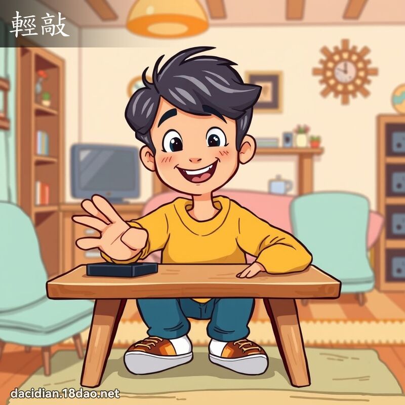 轻敲 - 国语大辞典配图