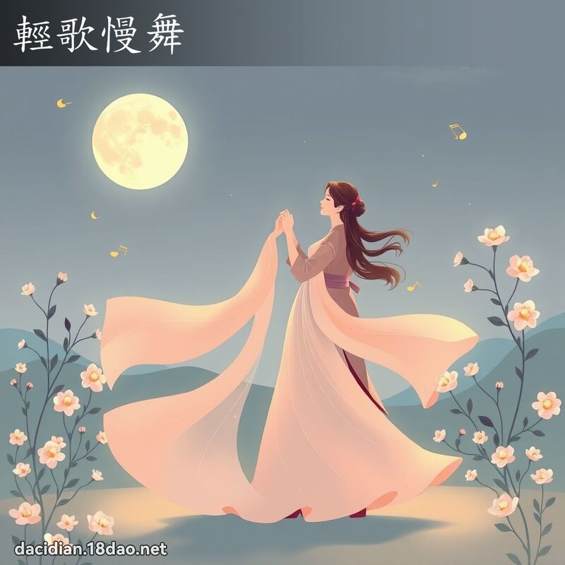轻歌慢舞 - 国语大辞典配图