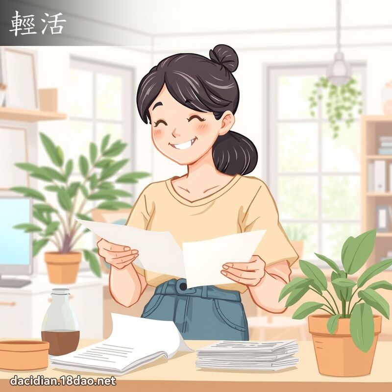 轻活 - 国语大辞典配图