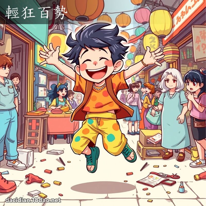 輕狂百勢 - 國語大辭典配圖