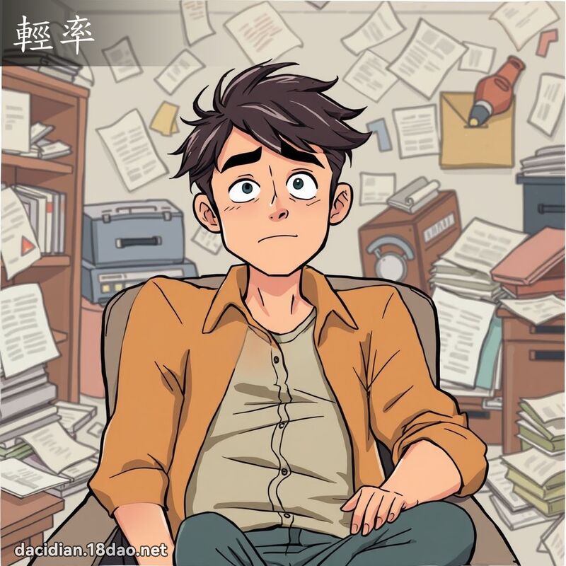 轻率 - 国语大辞典配图
