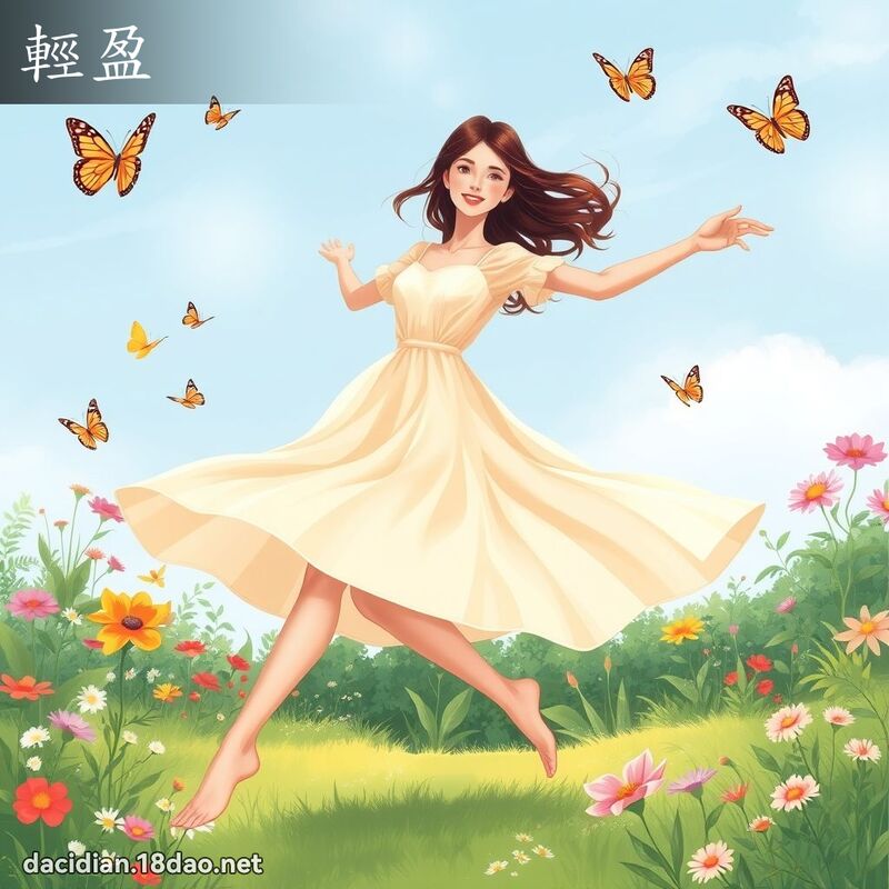 輕盈 - 國語大辭典配圖