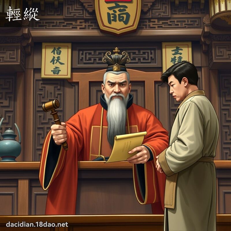 輕縱 - 國語大辭典配圖