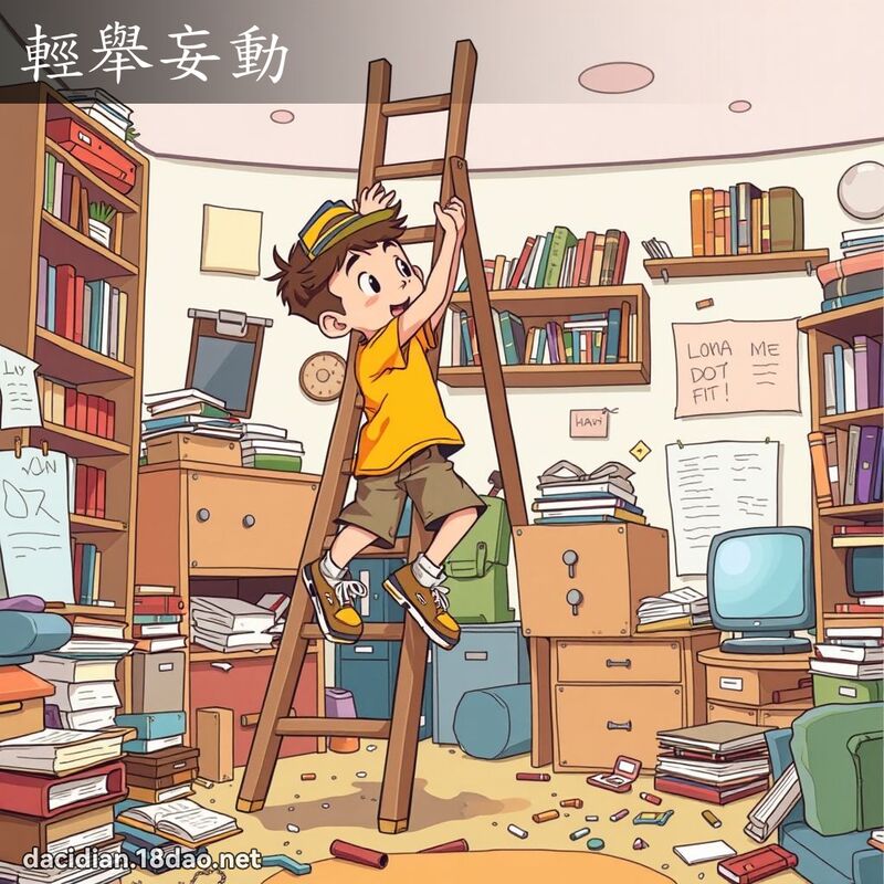 輕舉妄動 - 國語大辭典配圖
