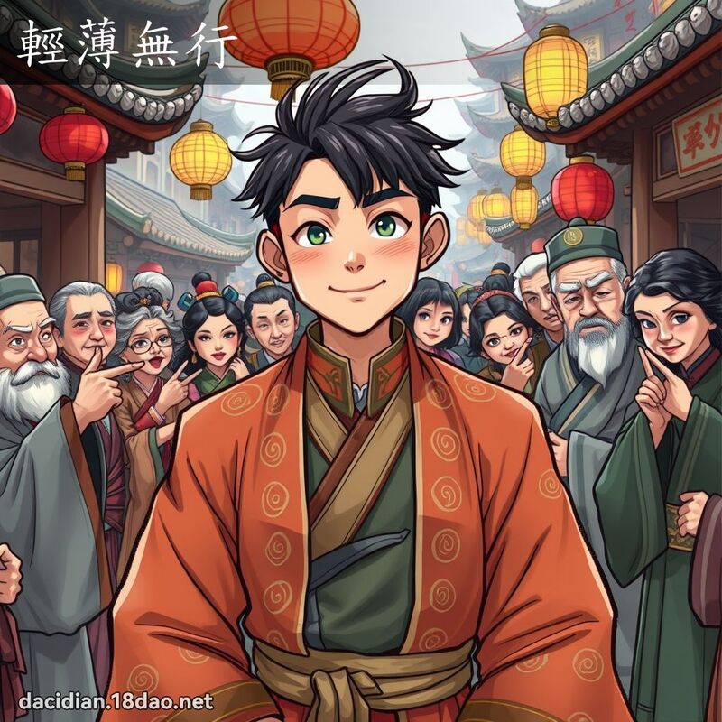 輕薄無行 - 國語大辭典配圖
