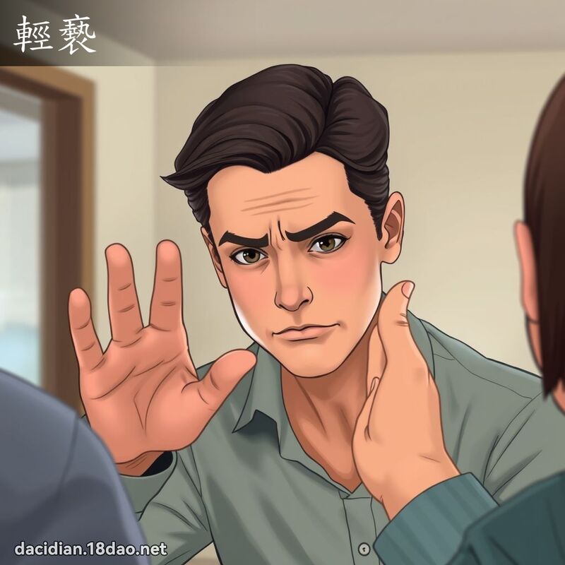 轻褻 - 国语大辞典配图
