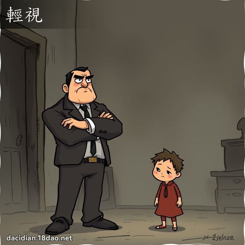 輕視 - 國語大辭典配圖