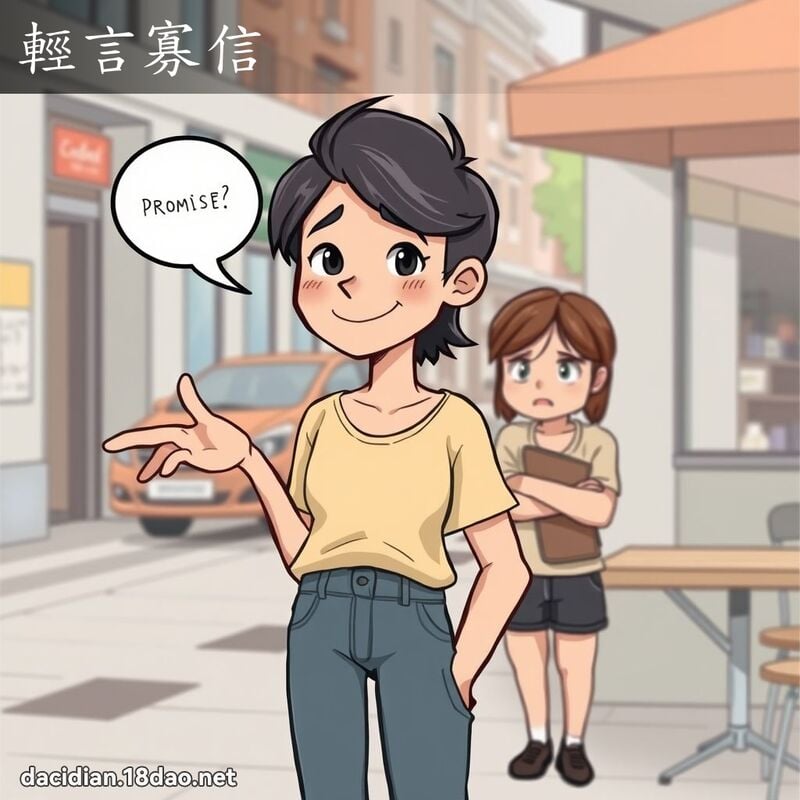 輕言寡信 - 國語大辭典配圖