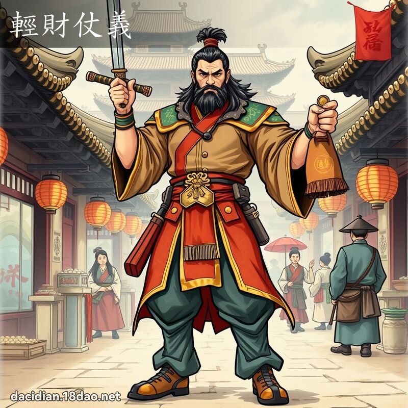 轻财仗义 - 国语大辞典配图