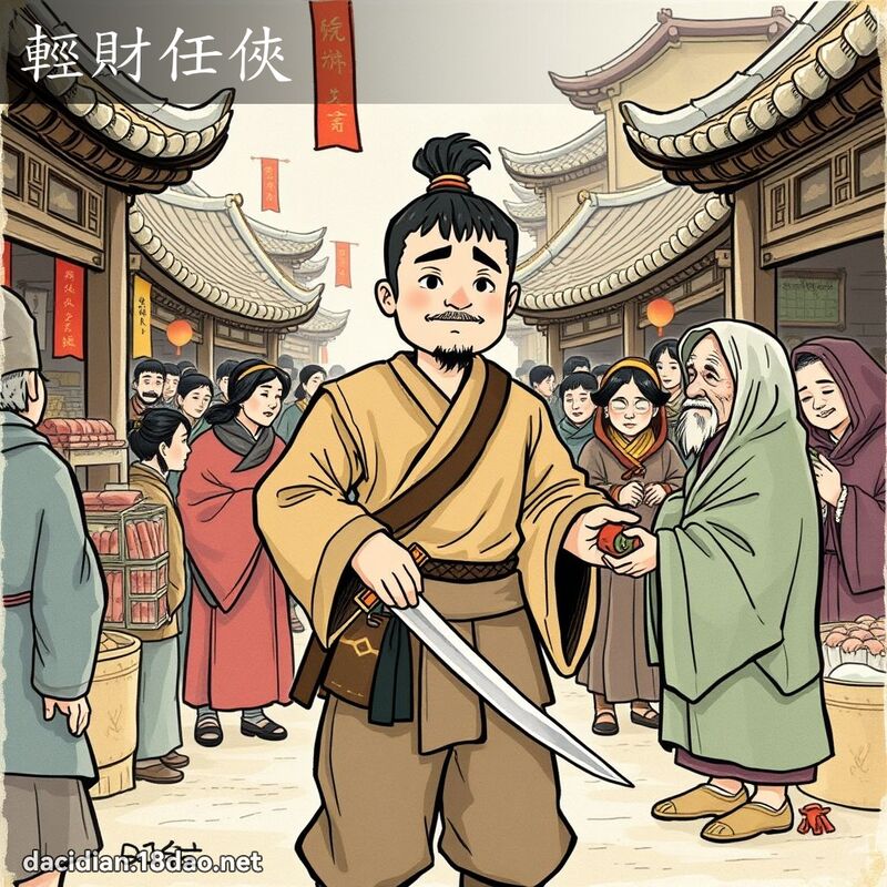 輕財任俠 - 國語大辭典配圖