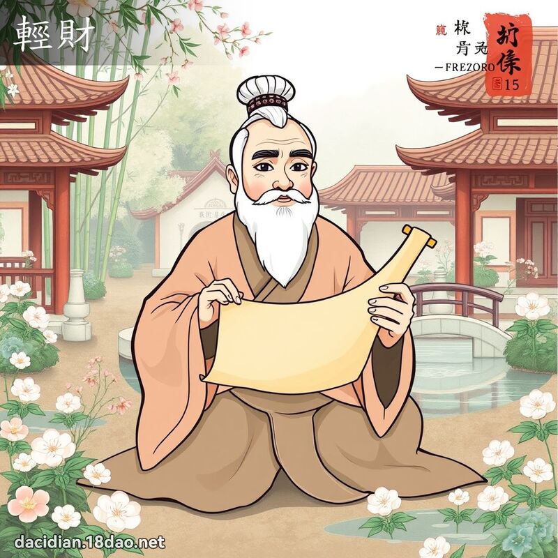 轻财 - 国语大辞典配图