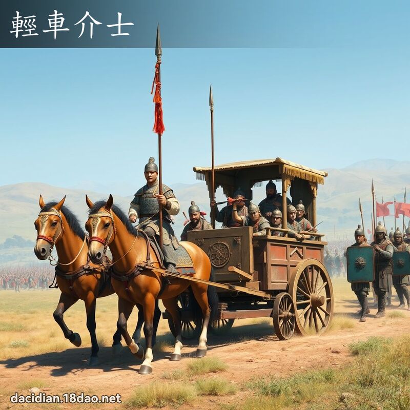 輕車介士 - 國語大辭典配圖